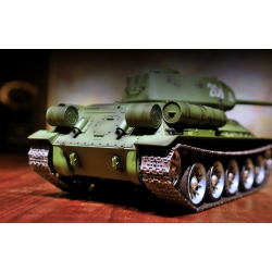 Czołg zdalnie sterowany ASG/IR/dźwięk/dym 1:16 Russia Medium Tank T-34/85 1944 RTR 2.4Ghz - Heng Long 3909-1U